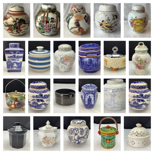 Vintage china ginger jar - vintage,