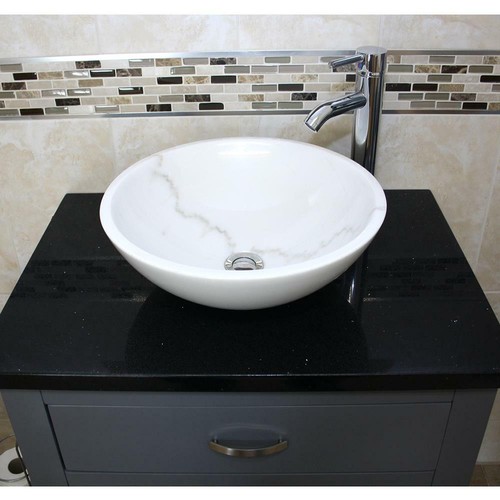 Bathroom vanity grey painted - bathroom,