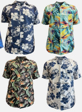 Men Hawaiian Shirt Summer Stag