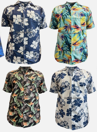 Men hawaiian shirt - men, stag