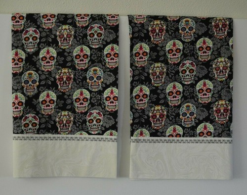 Sugar skulls pillowcases set - sugar,