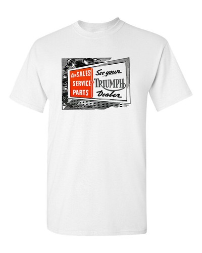 Motorcycle tee shirt - shirt, white