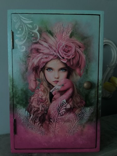 Decoupage wooden box - decoupage,