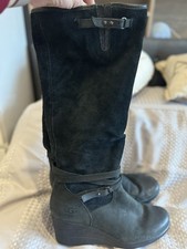 Ugg boots black with wedge