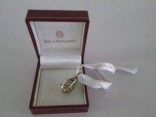 ILIAS LALAOUNIS GREECE STERLING SILVER EASTER EGG PENDANT A21 IN ORIGINAL BOX