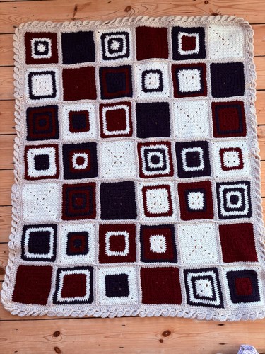 Handmade crochet granny square - handmade,