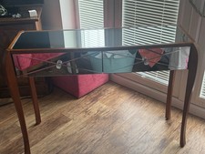 Laura Ashley Mirrored Side Table 100cm wide 76cm Drop 37cm Depth