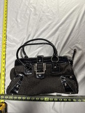 Guess Black Patterned Handbag 