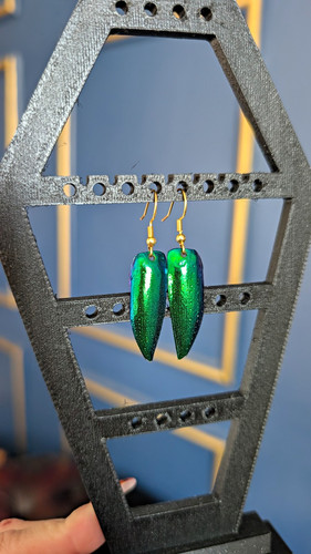 Jewel beetle wing gold - gold, drop