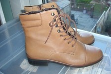 Dune London Ladies Tan Leather Ankle Boots UK5/38 New with Tags