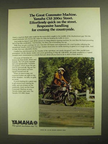 1972 yamaha cs5 200cc - 1972,