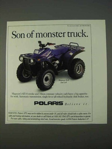1995 polaris magnum 4x4 atv - polaris,