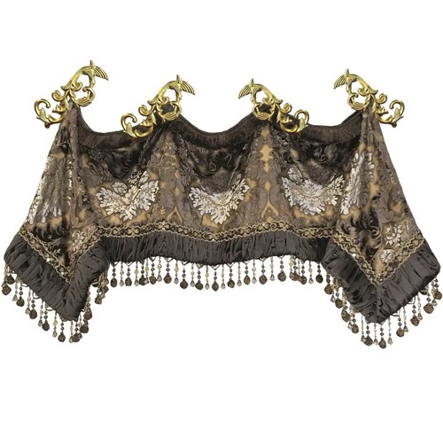 Set vtg ornate - gold, leaf