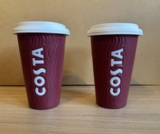 Two Costa Coffee Ceramic Cup