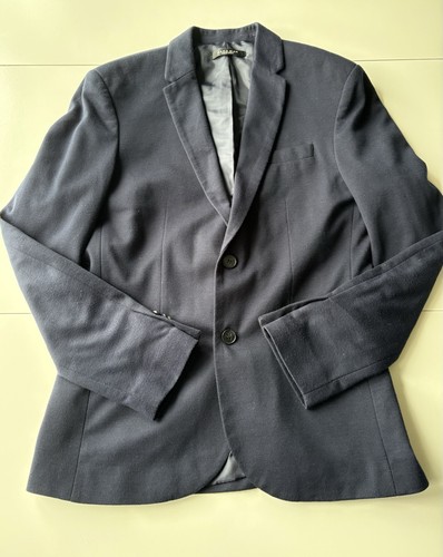 Zara men navy blue blazer - men's,