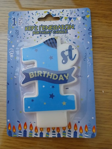 Baby boys 1st - boys-, candle