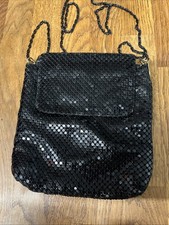 Black Chain Mail Bag Vintage Early 80s