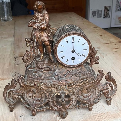 Antique french clock - clock,