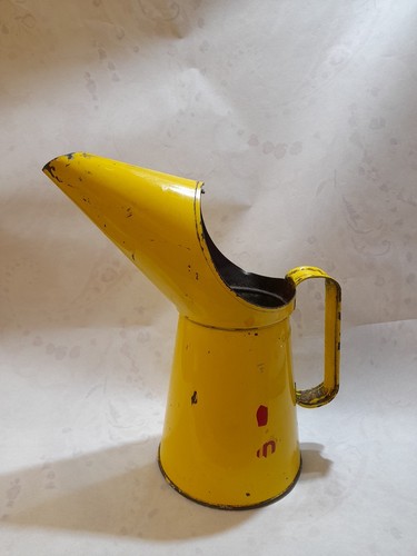 Vintage yellow shell oil - yellow,