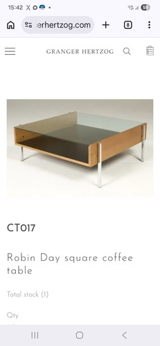 Robin day square coffee table - robin,
