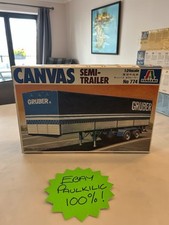 ITALERI 1:24 Canvas Truck Trailer Gruber Edition Model Kit No 774, VERY RARE!!!