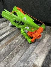 NERF Zombie Strike Gun Crossbow Crossfire VGC Toy Dart Kids Foam Shoot Gun Green