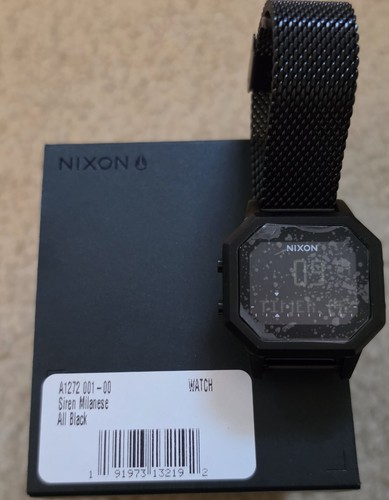 Nixon siren milanese all black - nixon,