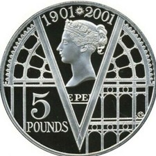 £5 COIN RARE FIVE POUND 1990