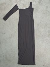 PLT Chocolat Brown One Shoulder Strap Occasion Dress Size Uk 8 BNWT
