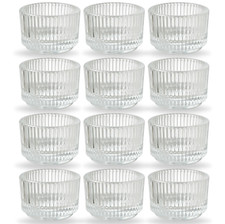 Set of 12 Clear Tea Light