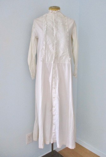 Vtg white cotton nightdress
