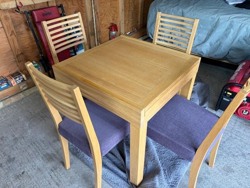 Solid oak extending - extending, dining