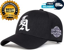 Unisex LA Letter Embroidery