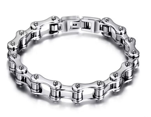 Unisex stainless steel biker - unisex,