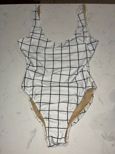 American apparel white black - m,
