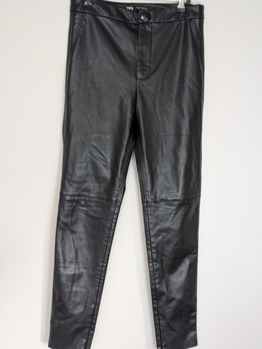 Zara black faux leather - faux,