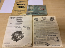 Honda Tiller F25,Suffolk Super Punch, Briggs and Stratton Operators Manuals