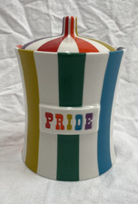 Jonathan Adler Vice Canister - Pride Porcelain Cookie Jar New [NR]