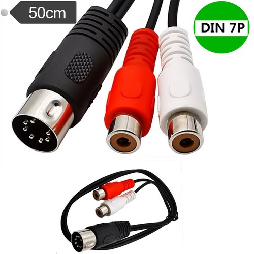 Din pin male rca phono - 2-rca,