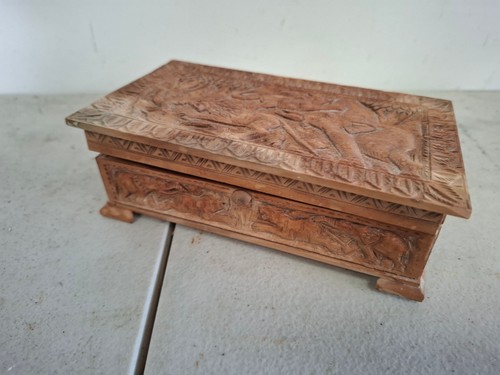 Vintage wooden tiger - wooden,