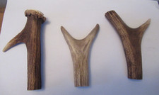 3 RED DEER STAGSHORN HANDLES