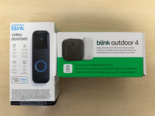 Blink Camera Outdoor (4) With Sync and Blink Video Doorbell Bundle | Brand New