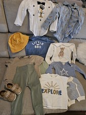 X12 Boys Branded Clothes Bundle 12-18 M Mamas & Papas Dandelion Tu..