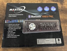 MAXTEK BLUETOOTH CAR STEREO USB BOXED WITH REMOTE AND CARRY CASE TESTED WORKING 