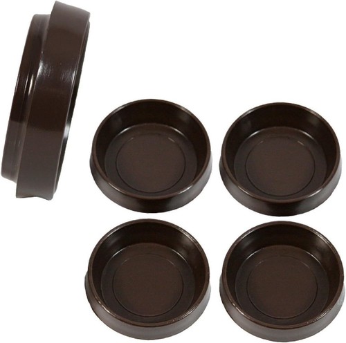 Brown castor cups chair - 4,