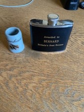 Hip flask and Mini tankard Bernard Bernhard