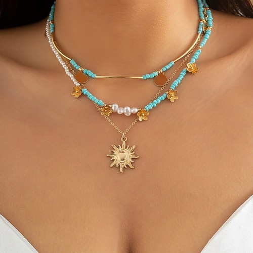 Necklace multi layer - 3, 1