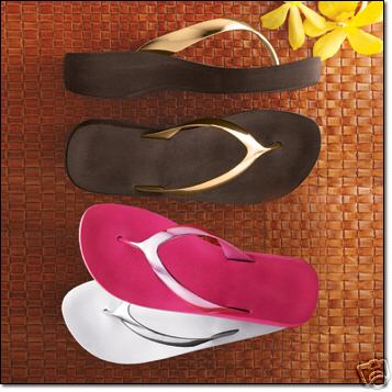 Mirror shine flip flops sandal - mirror,