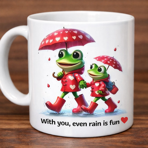 Funny frog mug 11oz ceramic - 11oz,