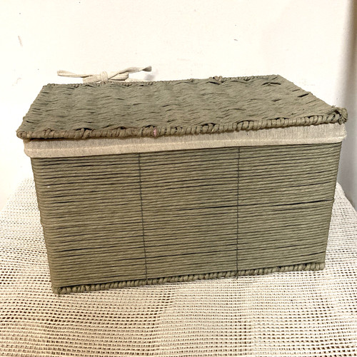 Storage basket lined with - lined,